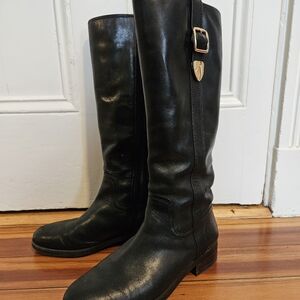 Coach Black Leather Boots